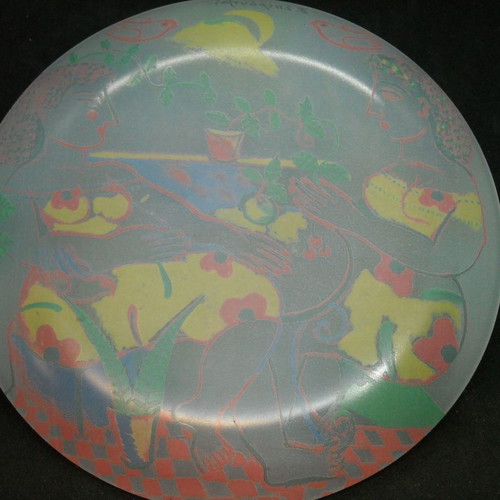 Collectible glass plate B.Sperantzas limited edition new