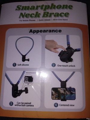 Smartphone and Action Camera Neck Brace POV Mount Holder new