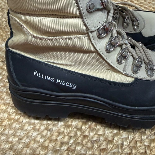FILLINGS PIECES boots like new, size 41-42.5, black-beige