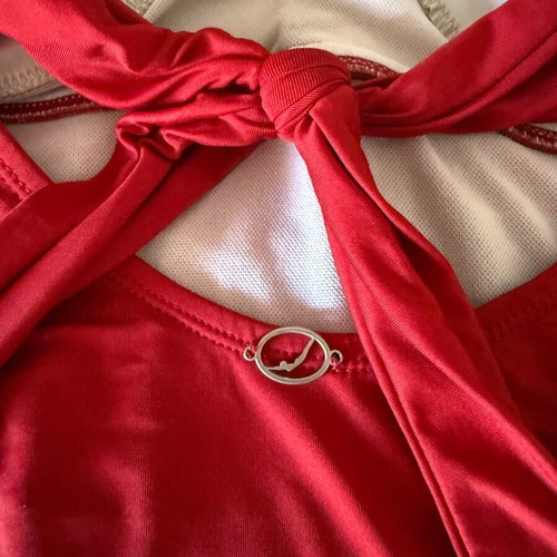 Jansen one-piece swimsuit used, red, size L