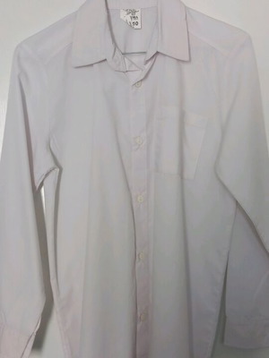 Πουκάμισο παρέλασης λευκό για 10-11 ετών σαν καινούργιο