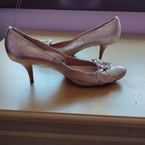 Vic Matie' shoes size 40 used, elegant high heels gold-beige