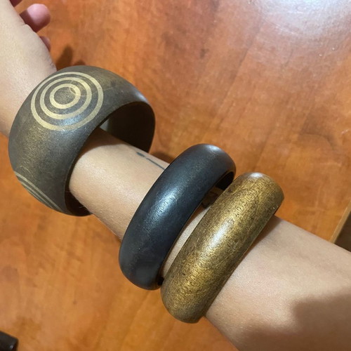 Wooden bracelets new without wear
