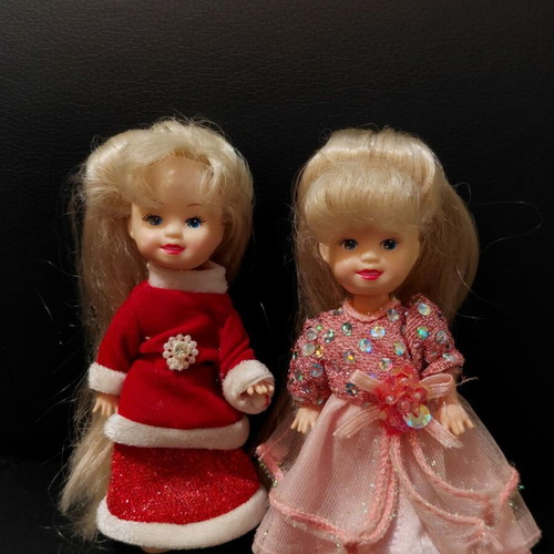 Vintage mini dolls set of 3 used
