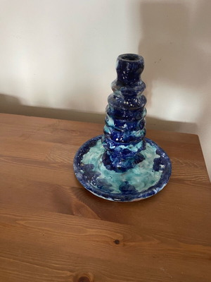 Decorative candle holder used, height 21