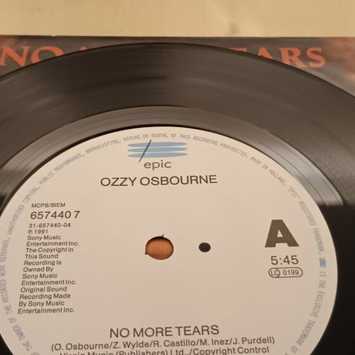 Ozzy Osbourne No More Tears 7'' vinyl like new, metal