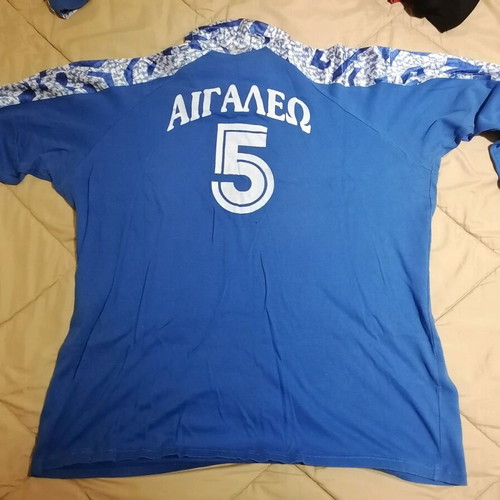 AO Aigaleo jersey and shorts set 1990 used, size Large