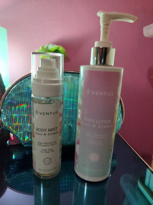 Ventus Dust and Dream body mist και body lotion σαν καινούργιο σετ