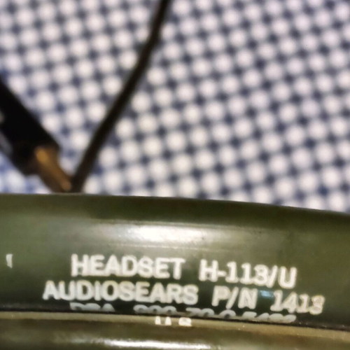 H-113/U Audiosears military wireless headphones used