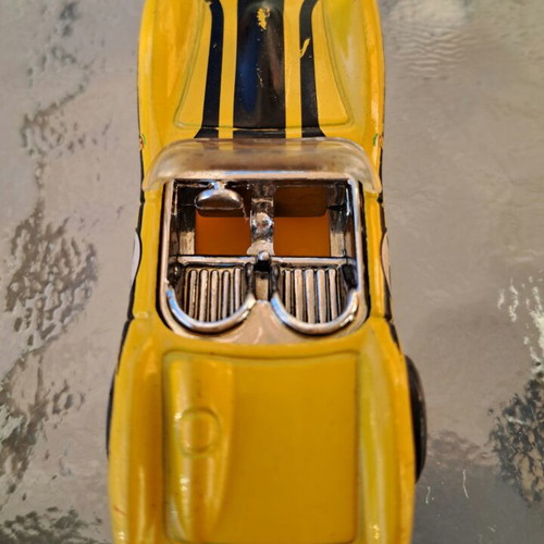 Hot Wheels Ferrari 250 Testa Rossa μεταλλικό αυτοκινητάκι, κίτρινο αγωνιστικό