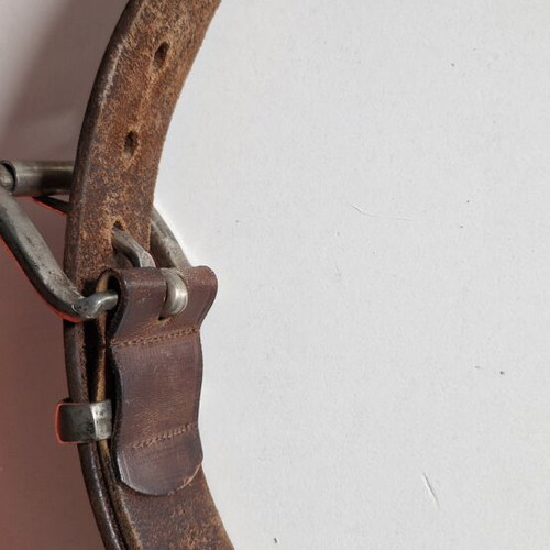 Vintage Unlimited leather belt size 85 used, brown rustic look