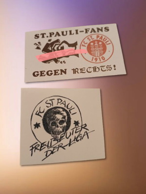 Sankt Pauli stickers like new, pack of 2