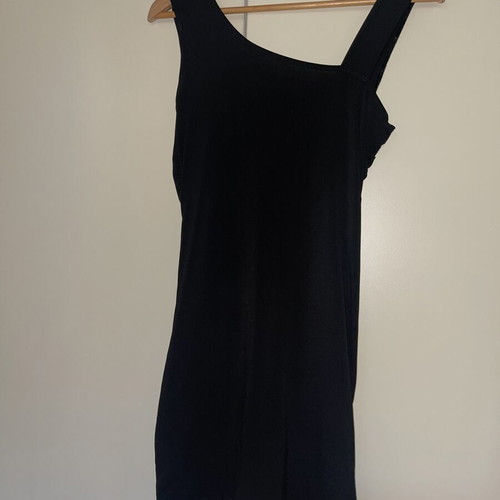 Elegant black evening dress S/M with sequins like new
