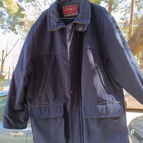 Marson's Vintage Style Men's Coat Size XXL Blue Like New