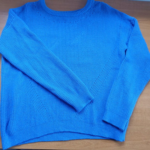 Fransa blue electric knit sweater like new, size S