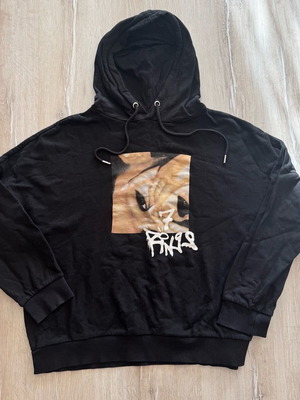 Ariana Grande 7 Rings Oversized Hoodie H&M μέγεθος M μεταχειρισμένο, μαύρο