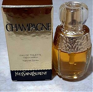 μεχρι την τεταρτη, champagne YSL, yves saint laurent, rare, vintage spray 7,5 ml mini, discontinued