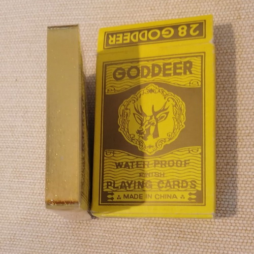 Goddeer Playing Cards new, vintage waterproof with gold edges