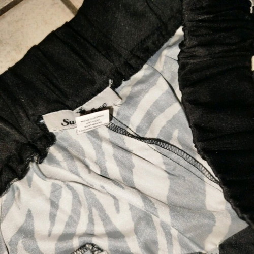 SugarFree women's salvari pants like new, black and white, size M
