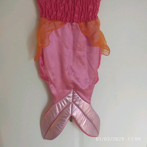 Barbie mermaid carnival costume used, for ages 2-4