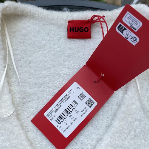 Hugo Boss white sweater new, size XL