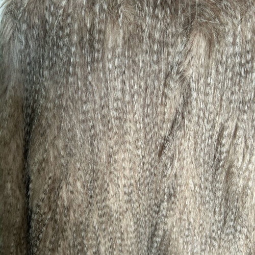 Faux fur coat Promod new, size S-M, beige