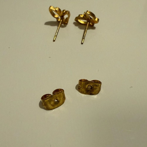 Butterfly earrings like new