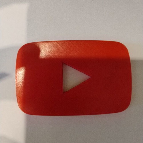 YouTube Play Button custom made with channel name on request