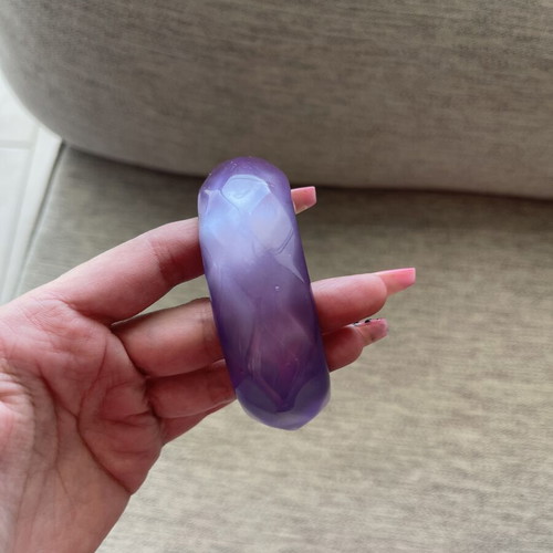 Purple Acrylic Statement Bangle Bracelet new