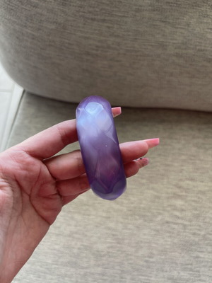 Purple Acrylic Statement Bangle Bracelet new