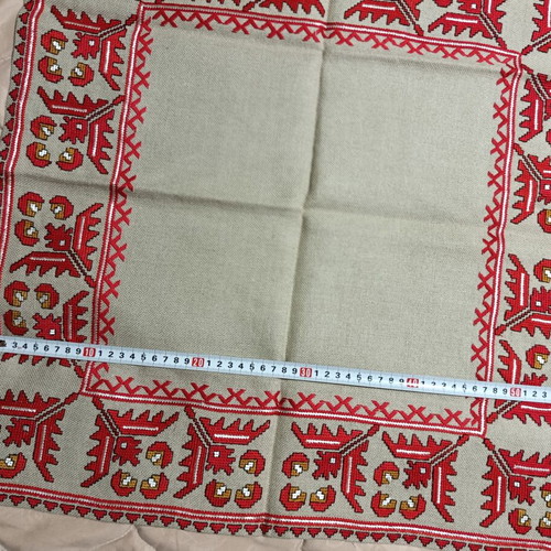 Bulgarian embroidery square custom made