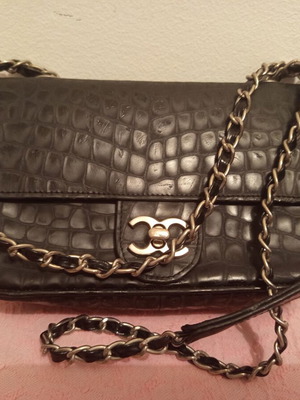 Shoulder bag used with chain XARIS KAZAKOS black crossbody