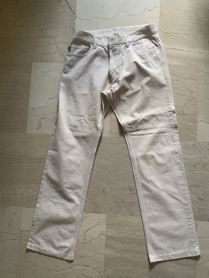 Benetton cotton chino pants beige, like new, size M