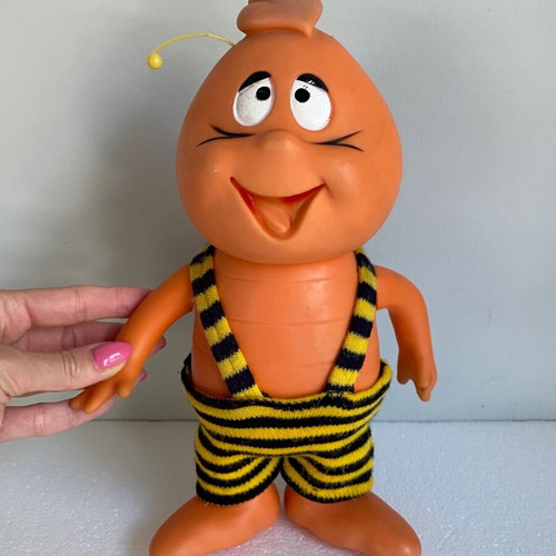 Maya the Bee Billy vinyl figurine, rare vintage big size, 26 cm
