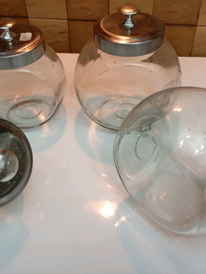 Jars used, pack of 4 with stainless steel lids