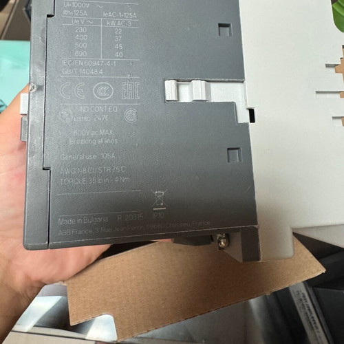 ABB A75-40-00 power relay 1SBL411201R8000 125A 37kW