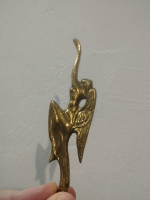 Bronze angel figure like new with screw base