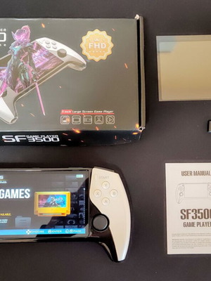 SF3500 5 Inch IPS HD Retro Handheld Game Console new with 22,000 games