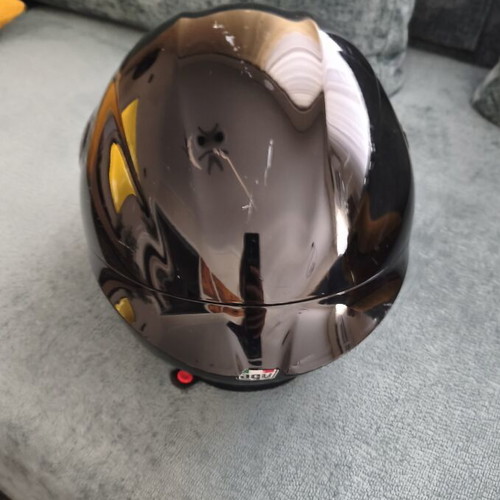 AGV helmet with intercom and clear visor