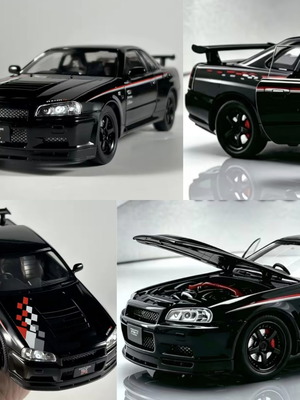 Nissan Skyline R34 Nismo μινιατούρα αυτοκινήτου 1/24