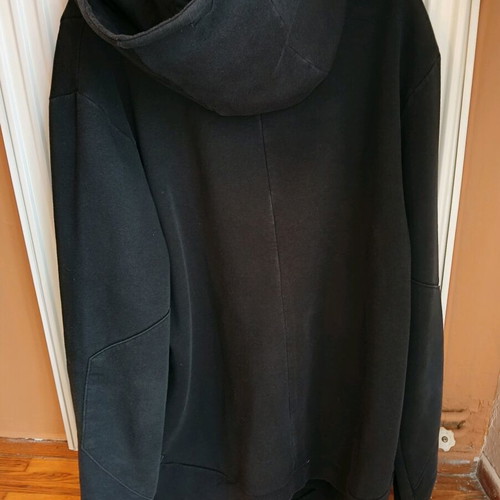 Edward oversized black hoodie zipper jacket used, size L