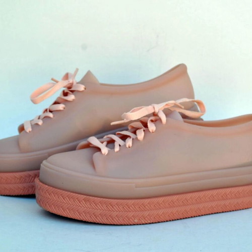 Melissa BE II Cloudy Pink Platform Sneakers used, size 40