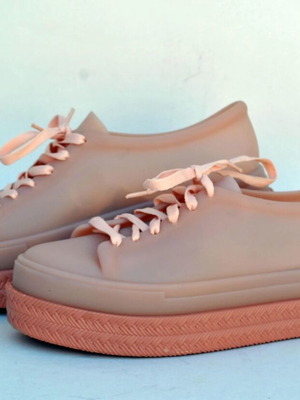 Melissa BE II Cloudy Pink Platform Sneakers used, size 40