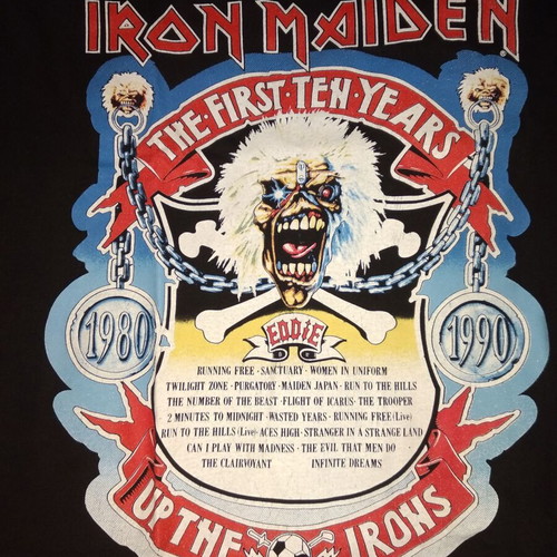 Iron Maiden The First Ten Years – Up the Irons short sleeve shirt used