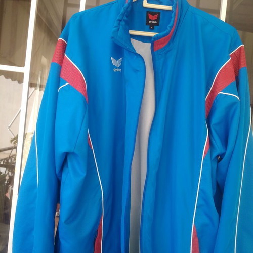 Erima men's jacket used, open blue, size L/XL