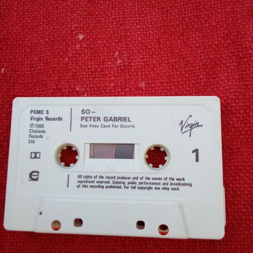 Peter Gabriel So audio cassette used, without case