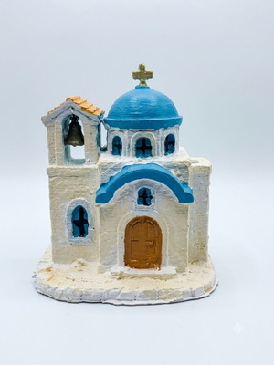 Orthodox church gypsum decoration 15 cm, hand-painted