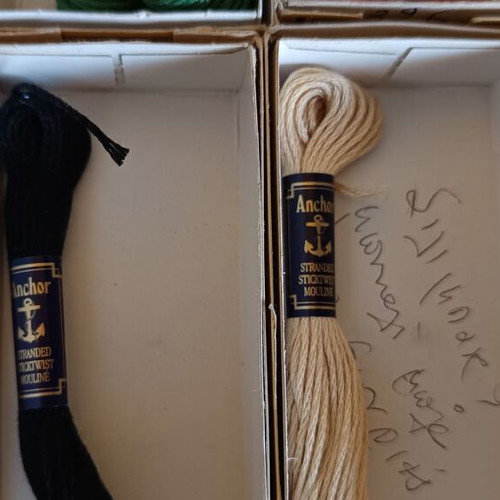 Set of 48 Anchor and D.M.C. new embroidery and crochet threads