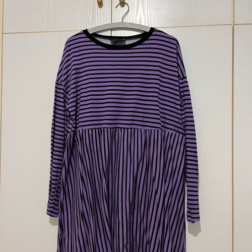 ASOS striped purple long-sleeve dress new, size 36/S to 38/M