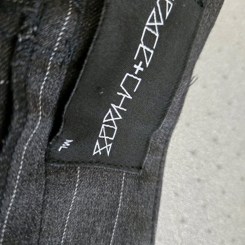 Peace and chaos pants new, striped, grey, size medium/large